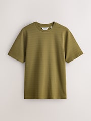 Green N.Premium Smart Textured Regular Fit T-Shirt - Image 5 of 7