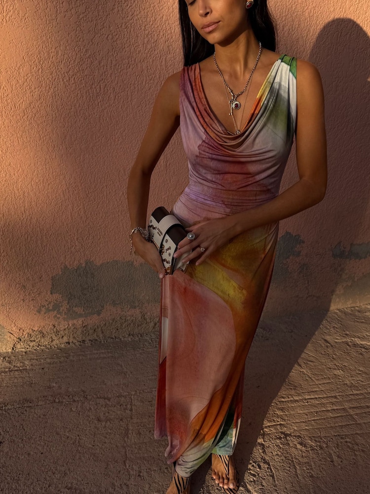 Never Fully Dressed Multi Abstract Malika Dress - Image 3 of 3
