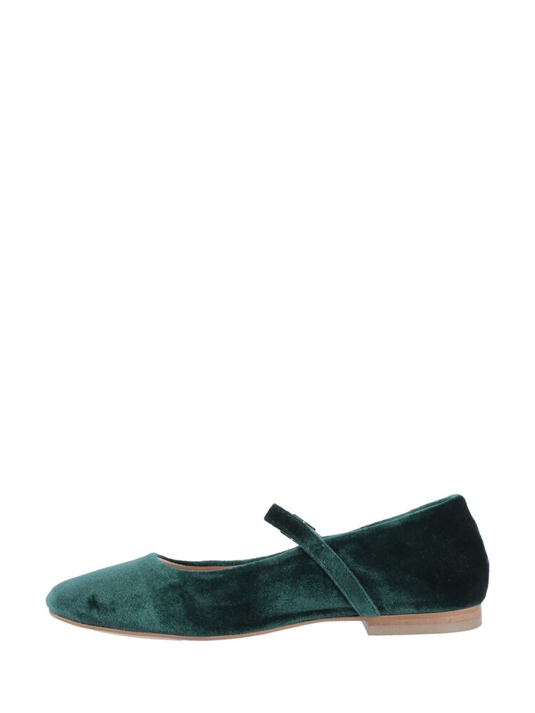 Hush Puppies Green Velvet Ballerina - Image 2 of 4 Hush Puppies Green Velvet Ballerina - Image 2 of 4