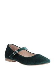 Hush Puppies Green Velvet Ballerina - Image 3 of 4