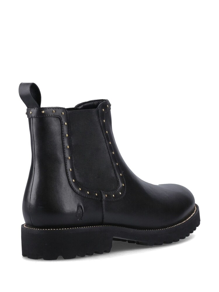 Hush Puppies Black Stud Boots - Image 4 of 4