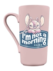 Pyramid International Pink Lilo & Stitch (I'm Not A Morning Alien) Grande Mug - Image 1 of 4