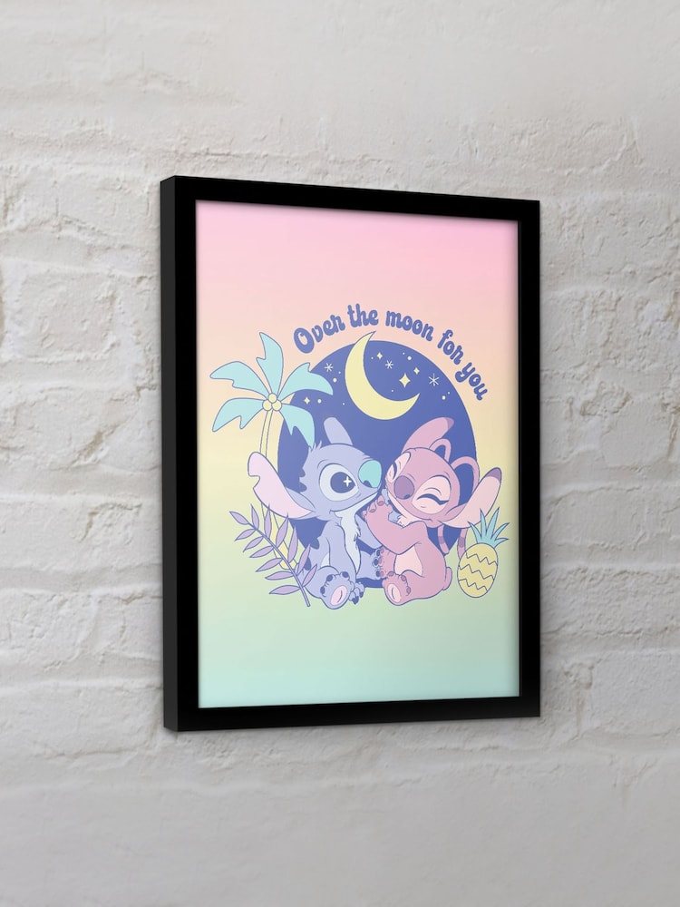 Pyramid International Pink Stitch Stitch Over The Moon Collector Print Framed - Image 2 of 2 Pyramid International Pink Stitch Stitch Over The Moon Collector Print Framed - Image 2 of 2