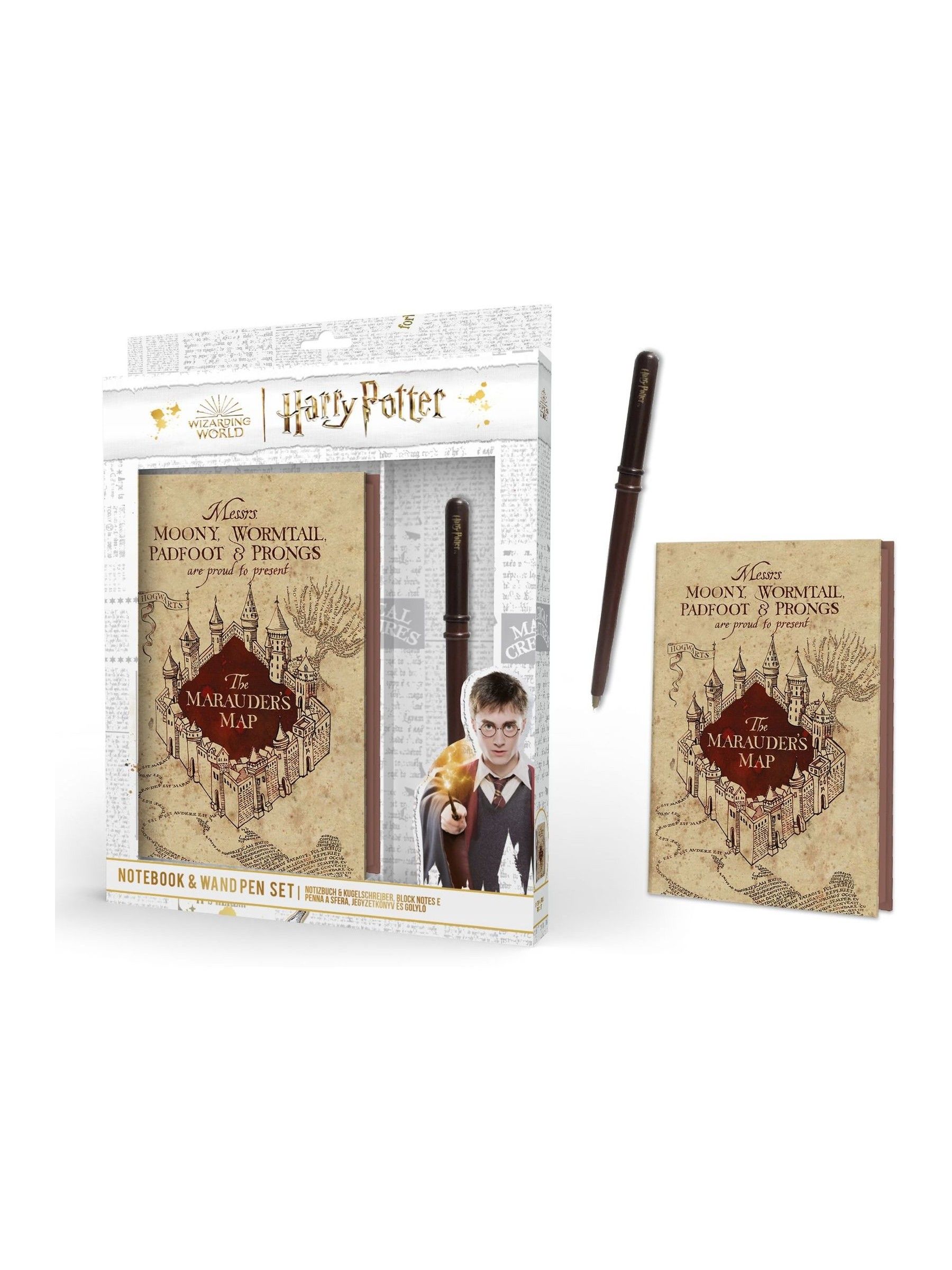 Character  Kids  Harry Potter Marauders Map Premium Notebook And Wand Pen Set, Sports Direct - Image 6