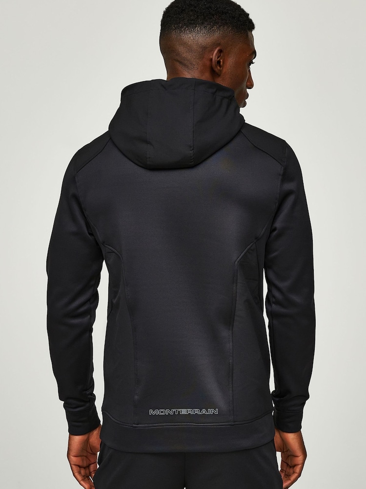 Monterrain Black Speed 2.0 Polyfleece Over the Head Hoodie - Image 2 of 5