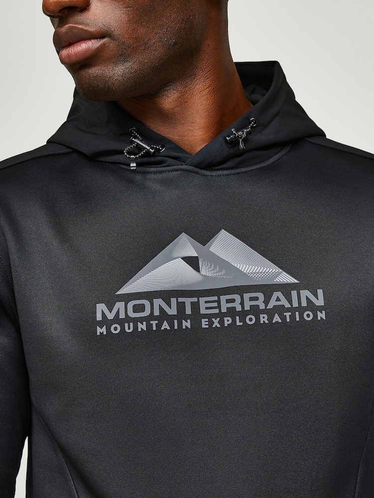 Monterrain Black Speed 2.0 Polyfleece Over the Head Hoodie - Image 5 of 5