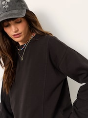 FatFace Sienna Black Seam Detail Crew Sweat - Image 3 of 5