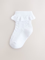 Pink/Green Lace Baby Socks 7 Pack (0mths-2yrs) - Image 3 of 11