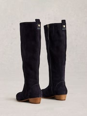 White Stuff Blue Willow Suede Knee High Boots - Image 3 of 4
