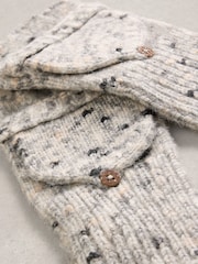 White Stuff Grey Spacedye Flip Mitt Gloves - Image 3 of 3