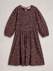 White Stuff Blue Maeva Jersey Dress - Image 6 of 6