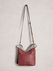 White Stuff Red Mini Sophia Leather Cross-Body Bag - Image 3 of 4
