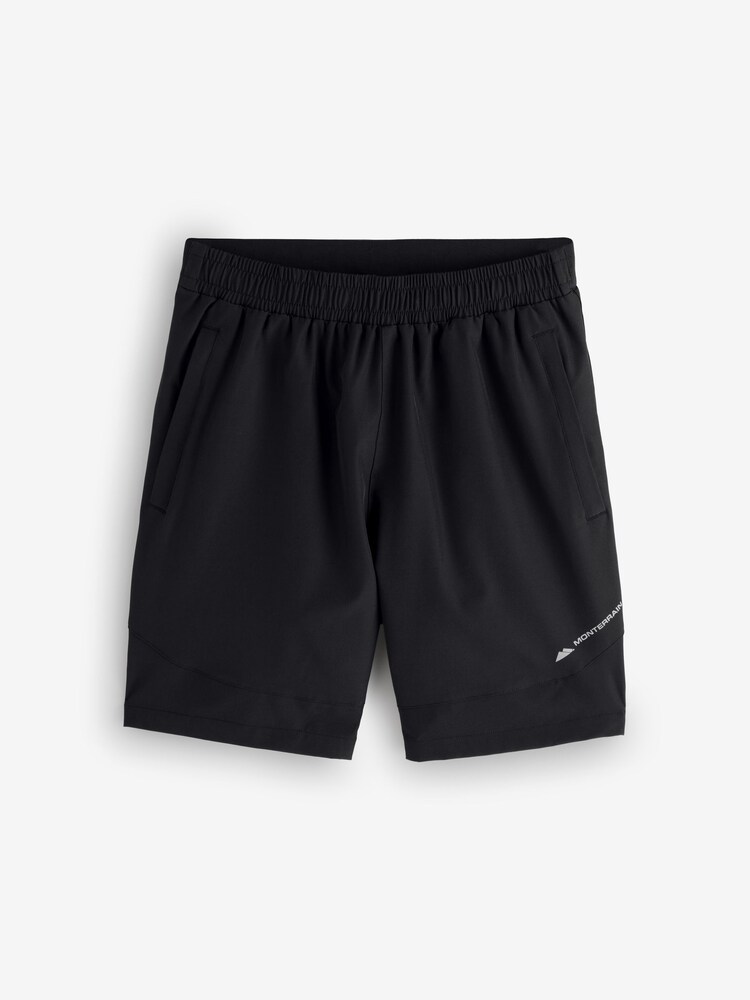 Monterrain Black Form Woven Running Shorts - Image 1 of 1 Monterrain Black Form Woven Running Shorts - Image 1 of 1