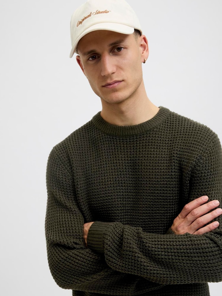 JACK & JONES Green Knit Crew Neck Jumper - Image 5 of 5 JACK & JONES Green Knit Crew Neck Jumper - Image 5 of 5