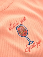 Orange - Spritz Beaded Ribbed Vest Top - Bild 6 von 7