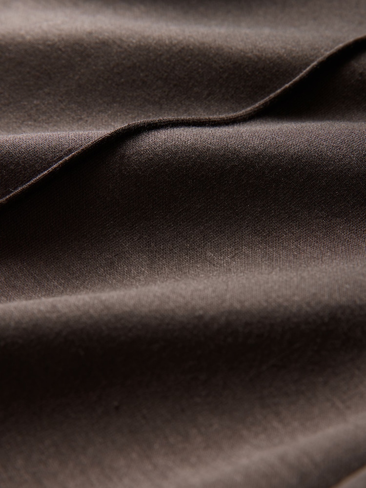 The Set Navy Blue/Chocolate Brown Modal Straight Leg Joggers 2 Pack - Image 5 of 5