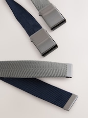 Black/Seafoam Green Canvas Golf Belts 2 Pack - Image 7 of 7