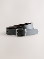 Black/Brown Reversible Leather Belt - Image 3 of 5