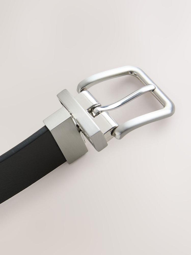 Black/Brown Reversible Leather Belt - Image 5 of 5