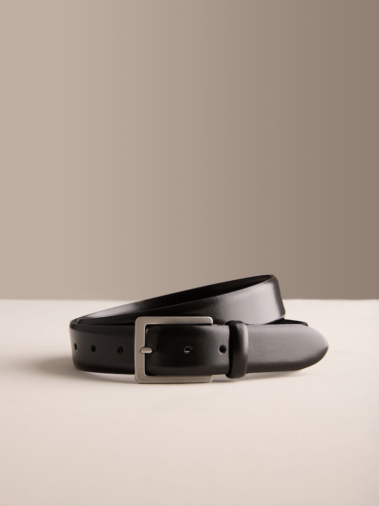 黑色 - Signature Made In Italy Formal Belt - 圖片 1/3