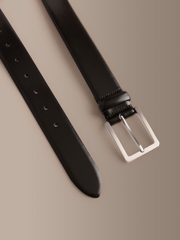 黑色 - Signature Made In Italy Formal Belt - 圖片 3/3