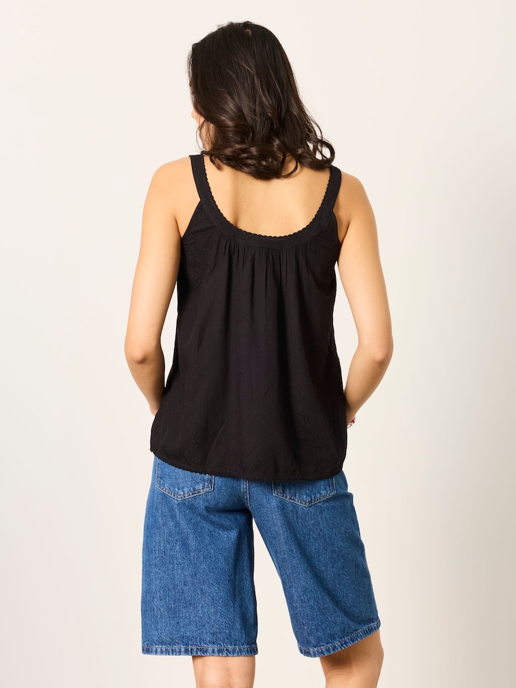 FatFace Layla Black Petite Cami - Image 2 of 6