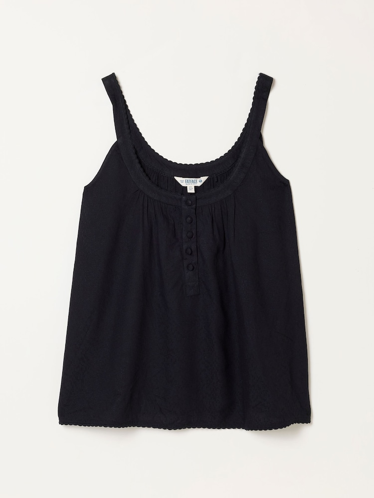 FatFace Layla Black Petite Cami - Image 6 of 6