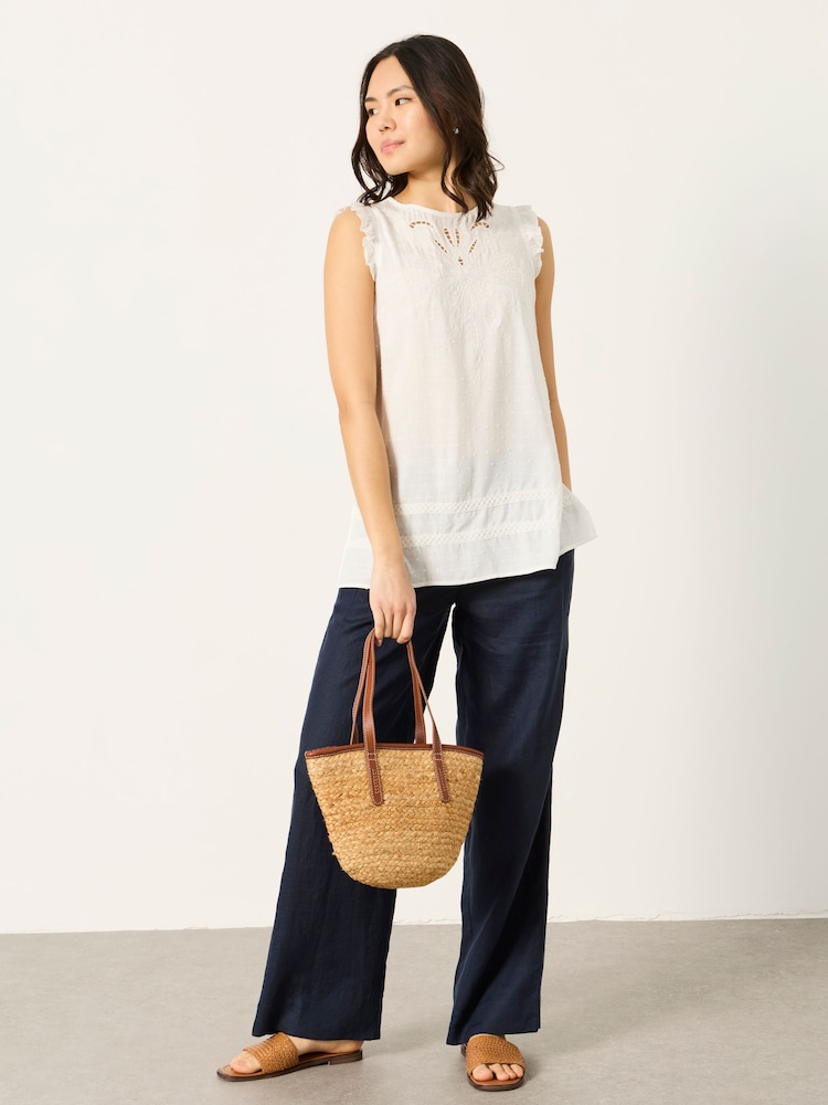 FatFace White Petite Vita Tunic - Image 1 of 6