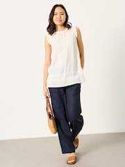 FatFace White Petite Vita Tunic - Image 5 of 6
