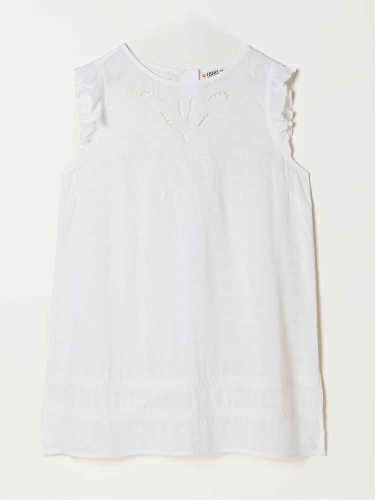 FatFace White Petite Vita Tunic - Image 6 of 6