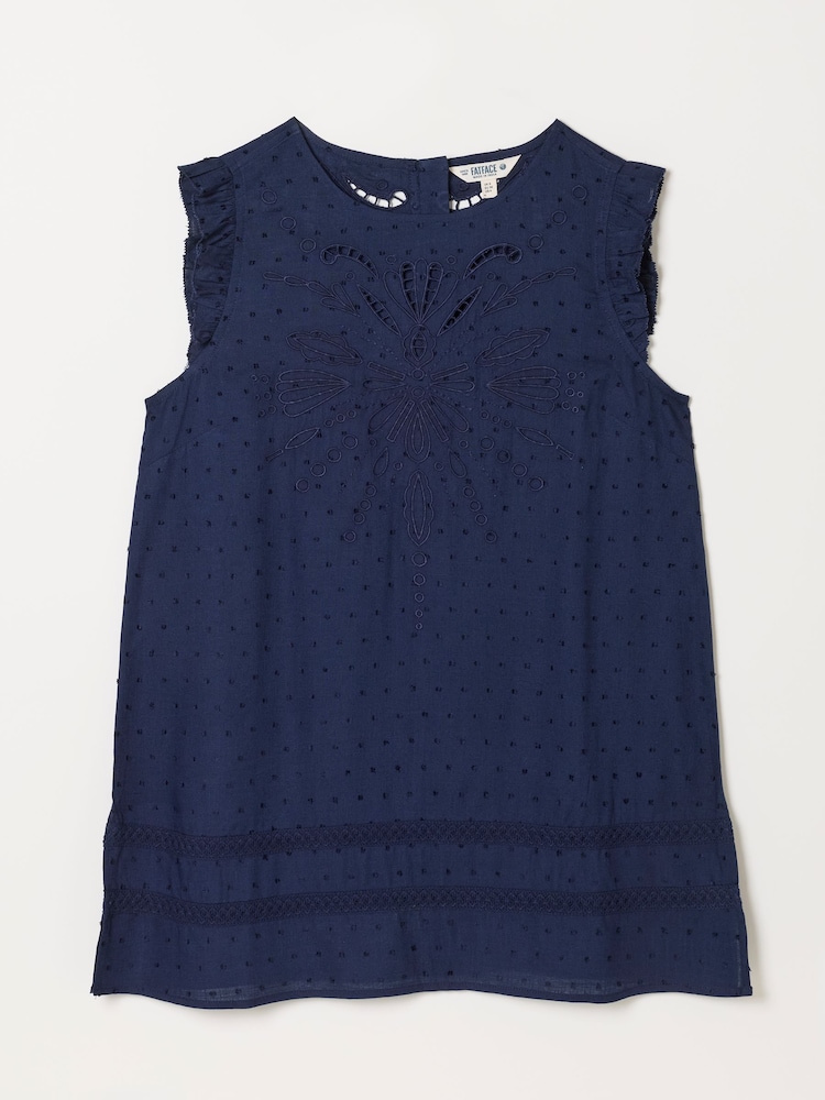 FatFace Navy Petite Vita Tunic - Image 6 of 6