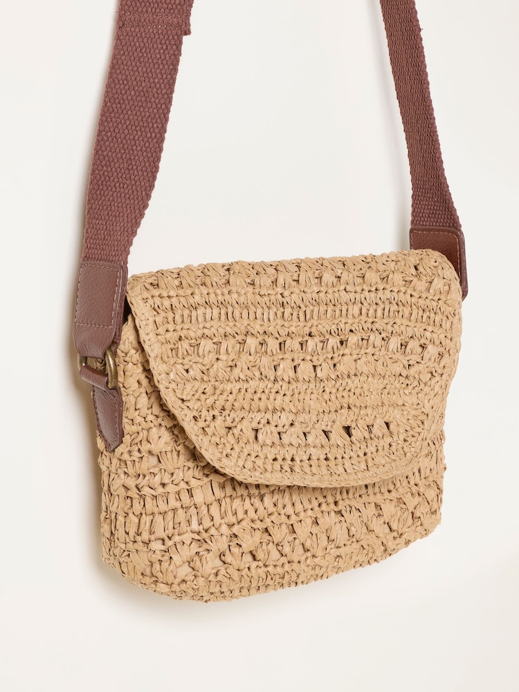 FatFace Natural Raffia Crossbody Bag - Image 5 of 5