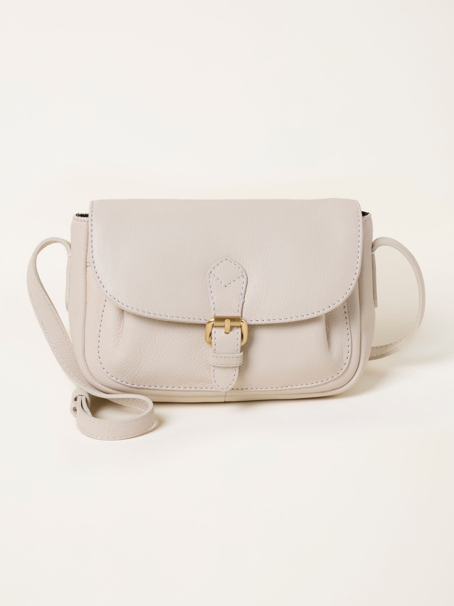 Fat Face - Crossbody Bag - Leather - Cream