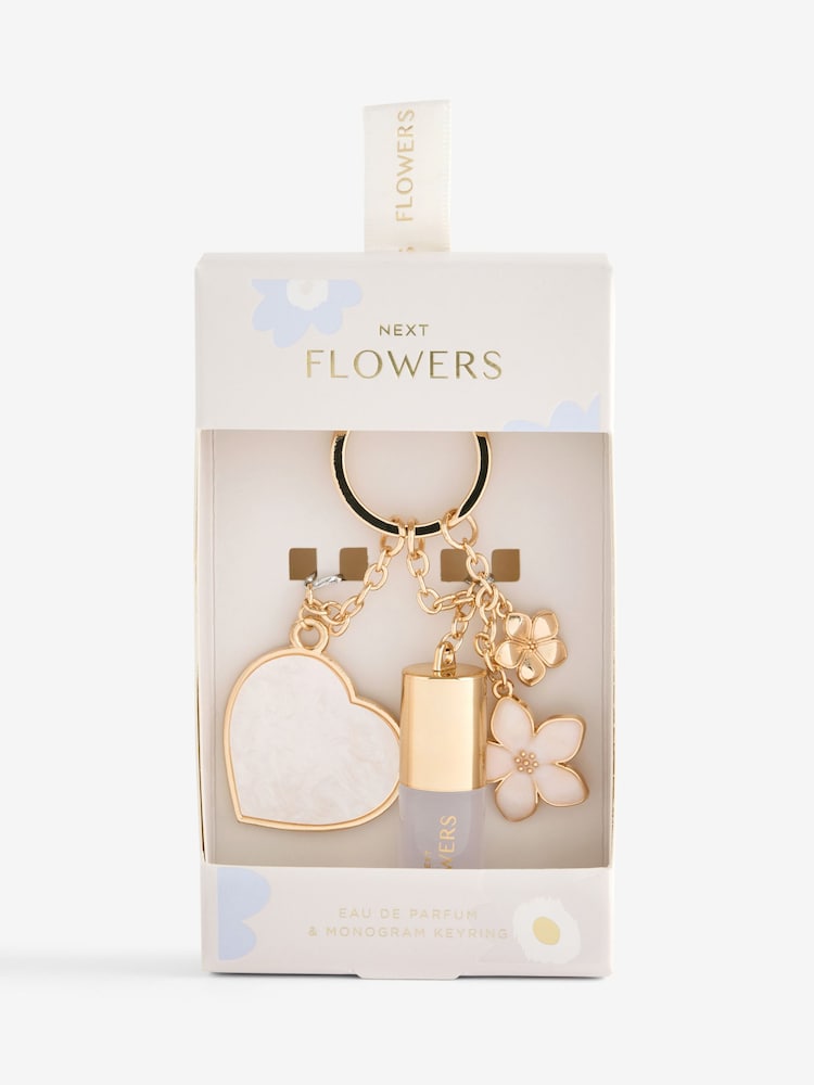 Blue Flowers Perfume and Monogram Keyring Gift Set - Image 2 of 13
