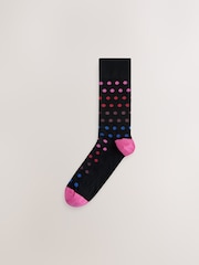Black Striped Pattern Socks 8 Pack - Image 3 of 11