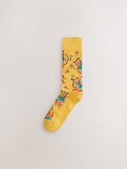 Blue/Green/Red Animal Pattern Socks 8 Pack - Image 3 of 11