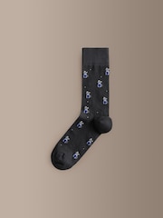 Blue/Green Golf Signature Patterm Socks 4 Pack - Image 4 of 7