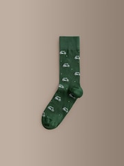 Blue/Green Golf Signature Patterm Socks 4 Pack - Image 5 of 7