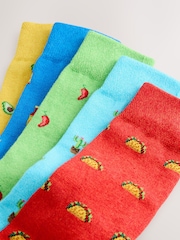 Blue/Red/Green Mexican - Шкарпетки з візерунком 5 Pack - Image 2 of 8