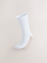 White Twisted Footbed Cushioned Sports Socks 4 Pack - Image 3 of 9
