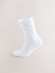 White/Blue Padel Embroidered Sports Socks 2 Pack - Image 4 of 7