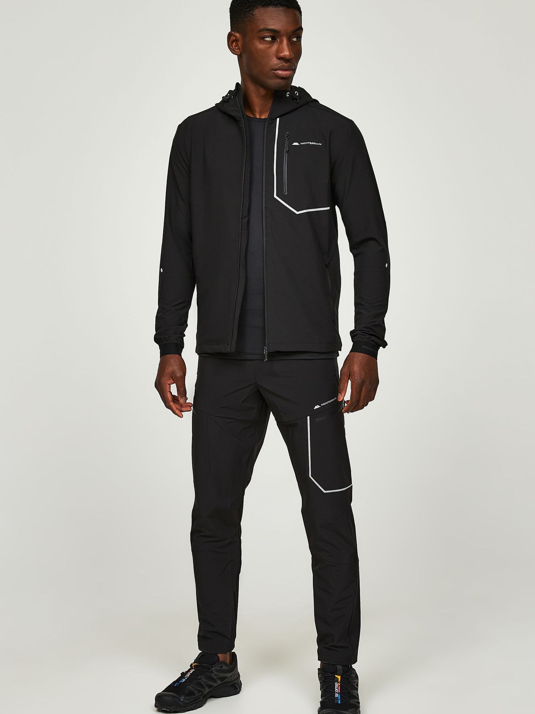 Buy Monterrain Black Ramble 3.0 Woven Running Jacket from Next USA