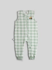 JoJo Maman Bébé Green Checkerboard Tractor 1.5 Tog Sleep Snuggler - Image 2 of 4