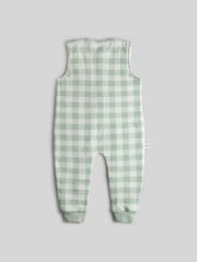 JoJo Maman Bébé Green Checkerboard Tractor 1.5 Tog Sleep Snuggler - Image 3 of 4