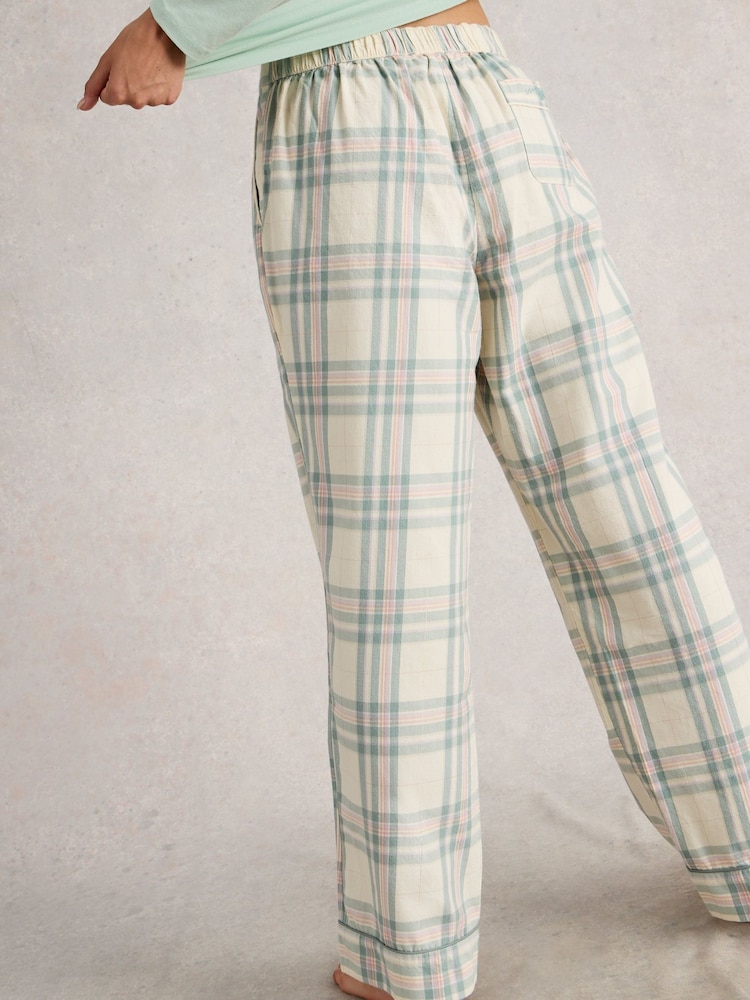 White Stuff White Nina Check Pyjama Bottoms - Image 2 of 6