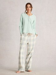 White Stuff White Nina Check Pyjama Bottoms - Image 4 of 6