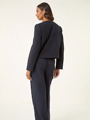 Roman Blue Cosy Buttoned Pocket Jacket - Image 3 of 5