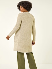 Roman Metallic Longline Knit Cardigan - Image 3 of 5