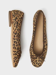 Crew Clothing Brown Classic Ballet Pumps - Image 3 of 4