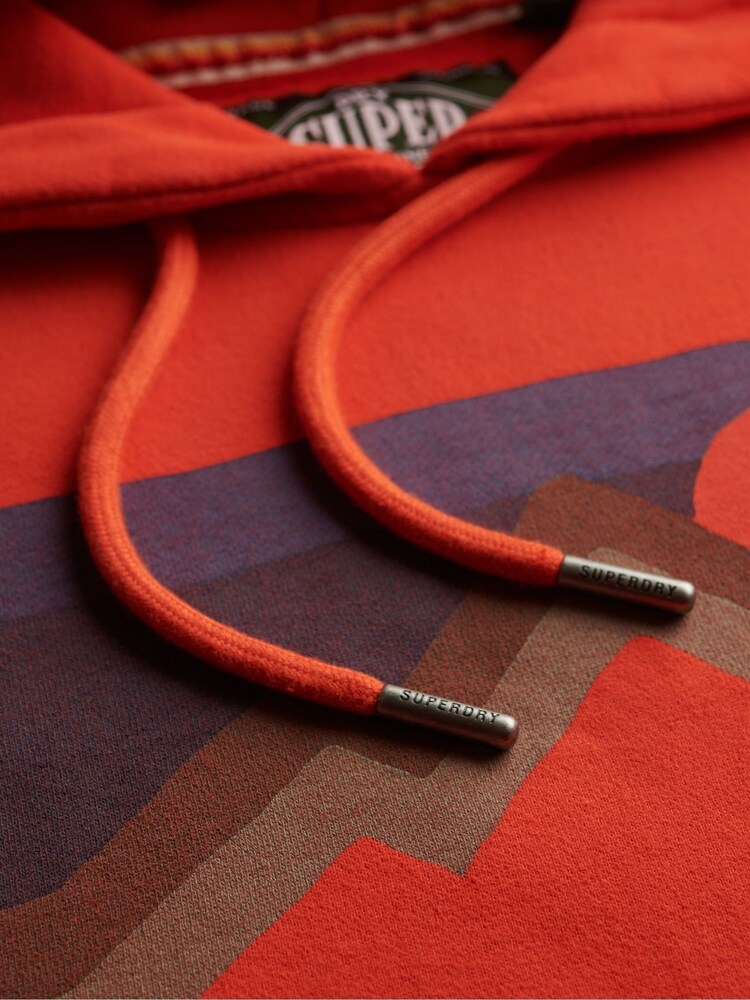 Superdry Red Great Outdoors Relaxed Hoodie - Image 6 of 6